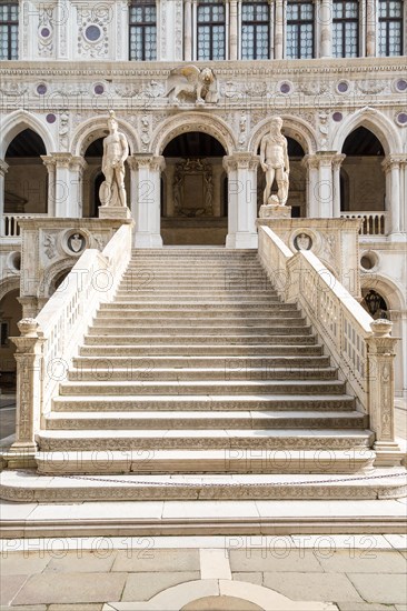 Staircase of the Giants in the courtyard of the Doge's Palace