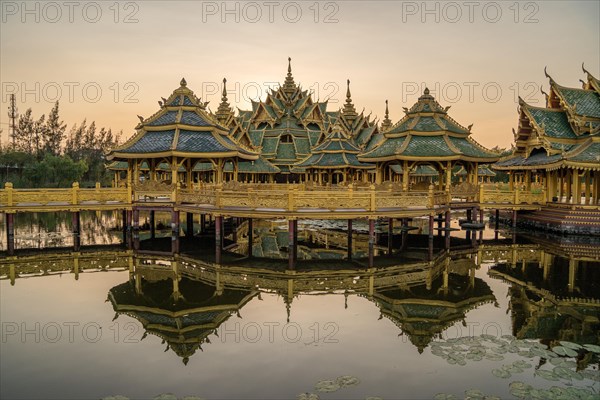 Hexagonal golden temple