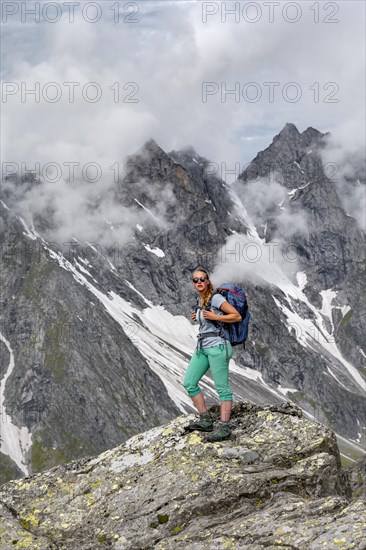 Hiker on the Lapenscharte