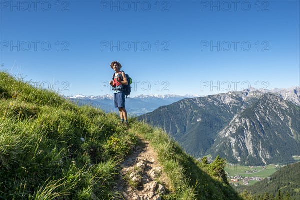 Hiker on a hiking trail