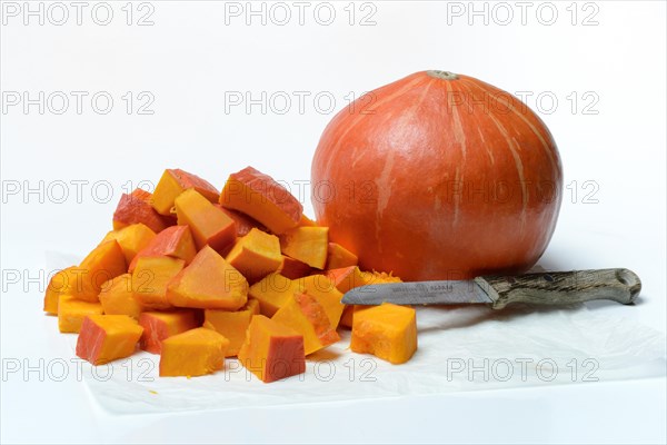 Pumpkin and pumpkin cubes