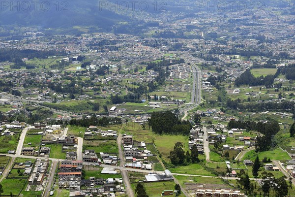 View from the south to the suburbs of the capital