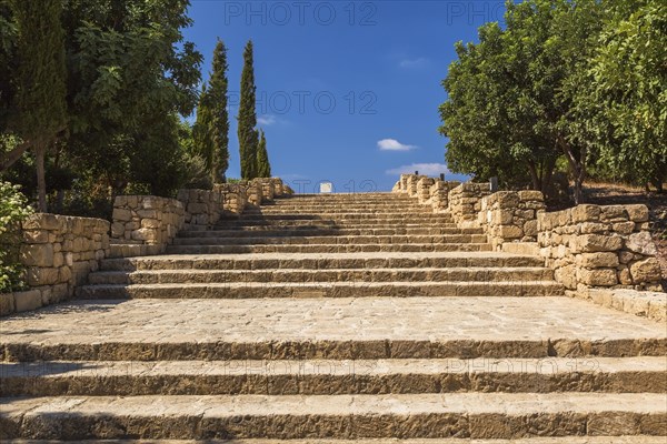 Stone stairway at Tombs of the Kings archaeological site