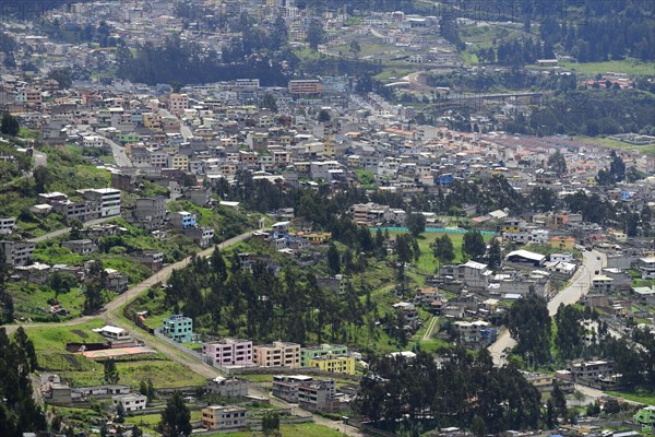 View from the south to the suburbs of the capital