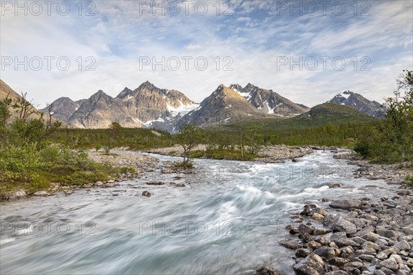 River off Bergen in the Lyngen Alps