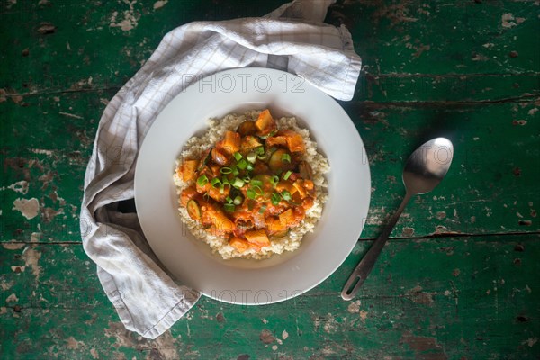 Couscous with sweet potatoes