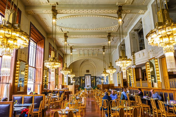 Cafe in the Municipal House on the Square of the Republic