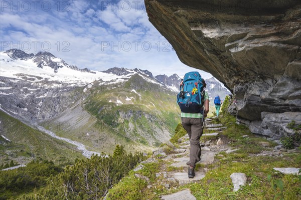 Hikers on the Berliner Hoehenweg