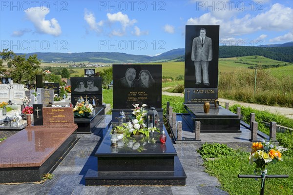 Cemetery at the early gothic church of the Holy Spirit