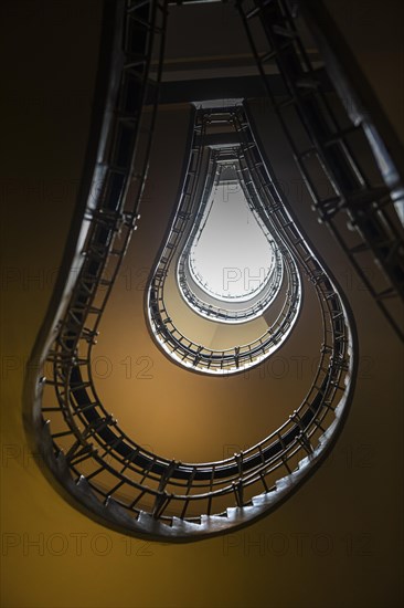 Staircase in the shape of a light bulb in the House of Our Lady of Black