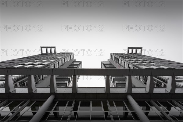 The roof of the Twin Towers office building in Treptow