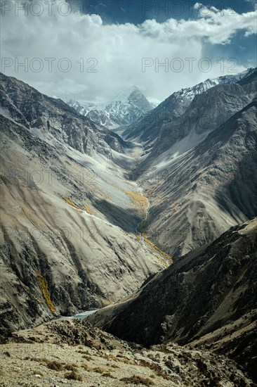 View to the east along the Wakhan Corridor on the descent from Daliz Pass