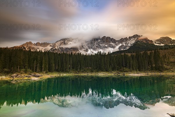 Evening mood at Lake Carezza