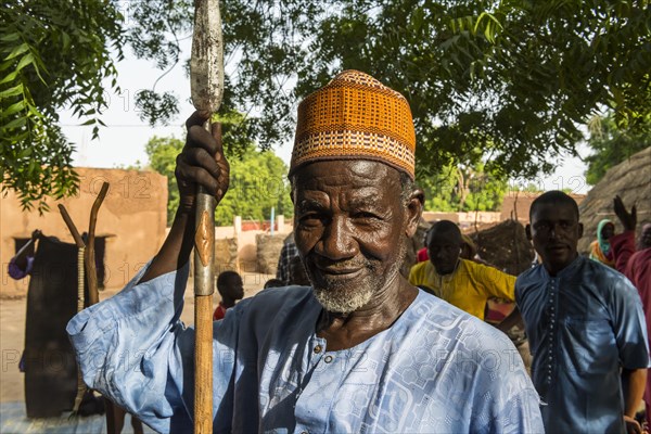 Local chief at a Voodoo ceremony in Dogondoutchi