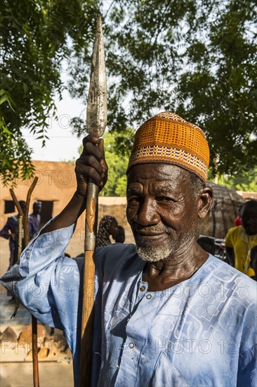 Local chief at a Voodoo ceremony in Dogondoutchi