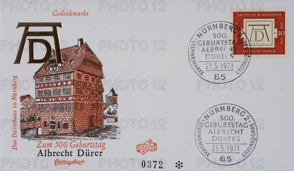 First day cover of the German Federal Post Office