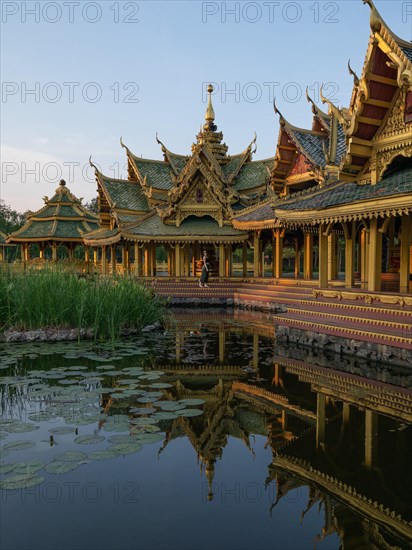 Hexagonal golden temple