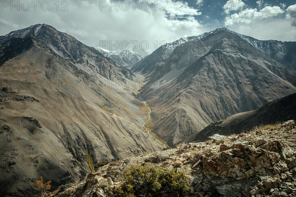 View to the east along the Wakhan Corridor on the descent from Daliz Pass