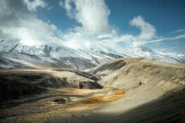 Abandoned settlement in the high valley of the Wakhan Corridor