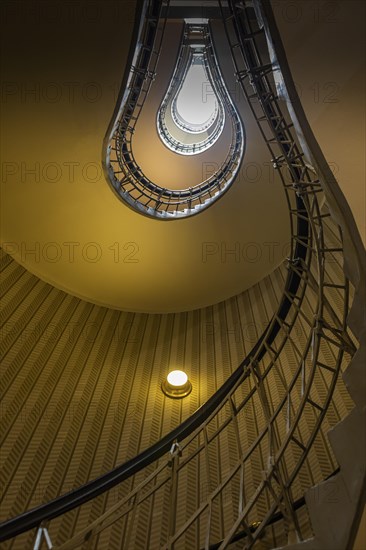 Staircase in the shape of a light bulb in the House of Our Lady of Black