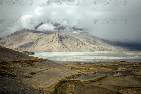 View from Daliz Pass to the village Saradh-e-Broghil