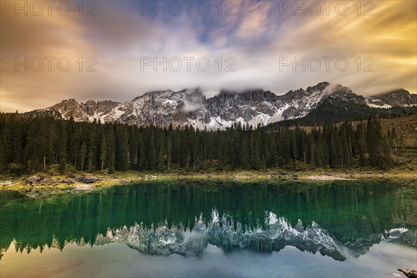 Evening mood at Lake Carezza