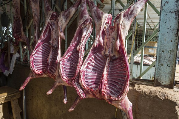 Fresh meat for sale on the central market