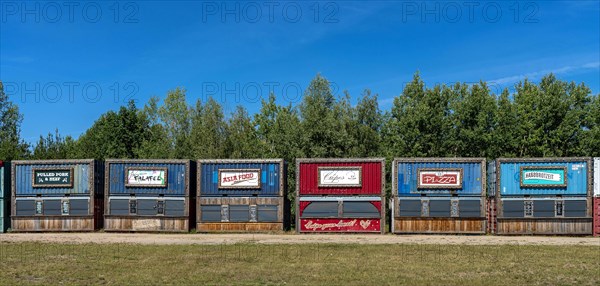 Closed fast food containers in Ferropolis