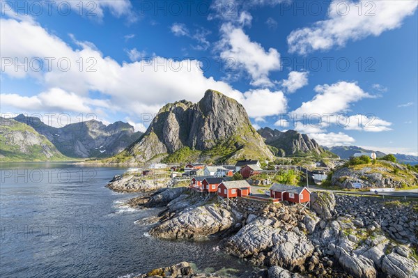 Rorbuer fishing huts on the fjord