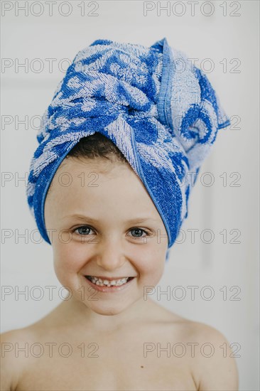 Child with hair turban