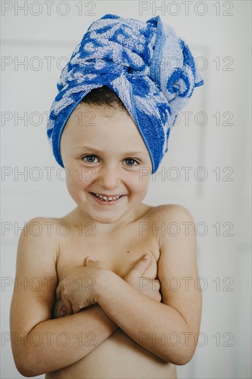 Child with hair turban