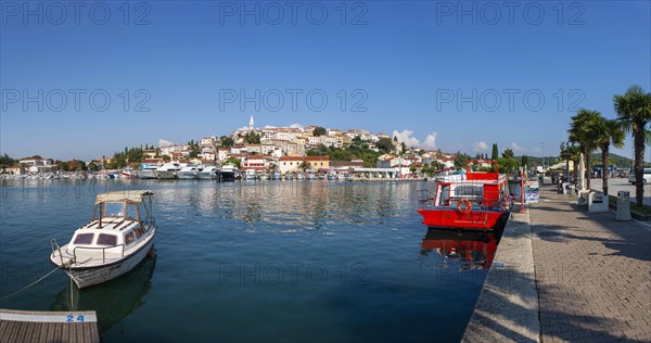 Boats on the promenade in the port of Vrsar