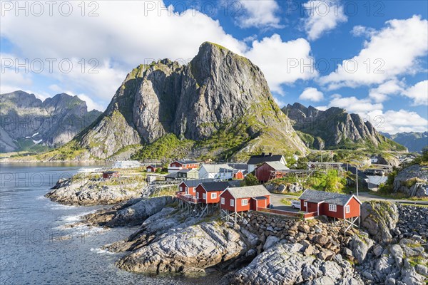 Rorbuer fishing huts on the fjord