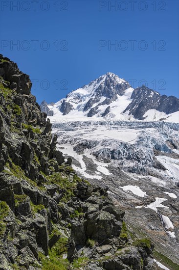 Glacier tongue of Glacier du Tour