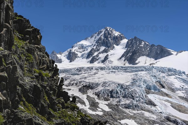 Glacier tongue of Glacier du Tour