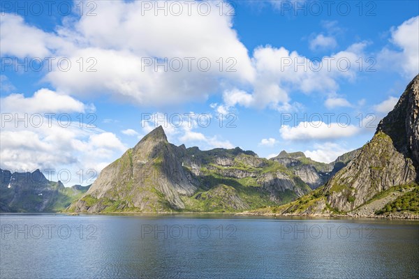 Mount Olstinden on the Reinefjord