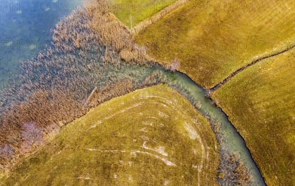 Natural course of the Zellerache river from the Irrsee