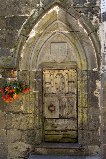 Old wooden door