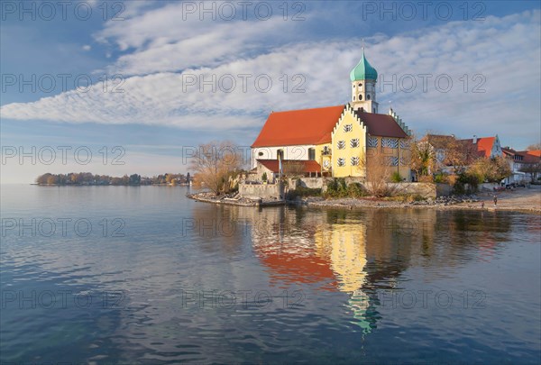 Peninsula with the parish church of St. George