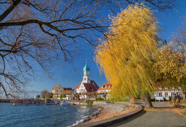 Peninsula with the parish church of St. George