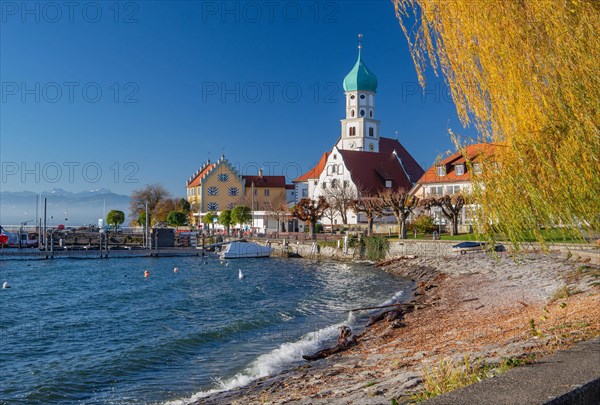 Peninsula with the parish church of St. George