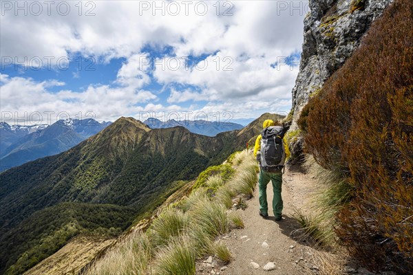 Hiker on Kepler Track