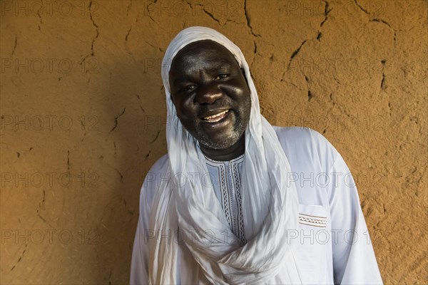 Friendly laughing man with tagelmust