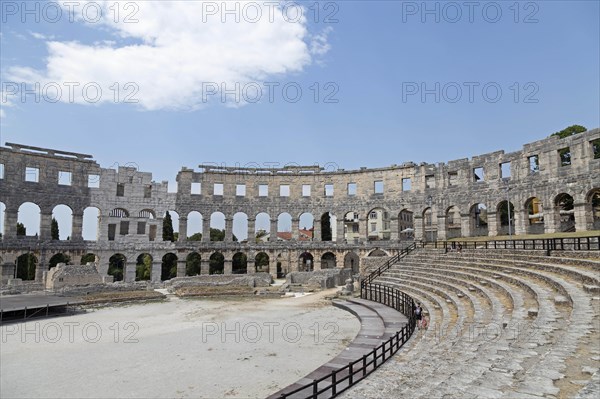 In the amphitheater