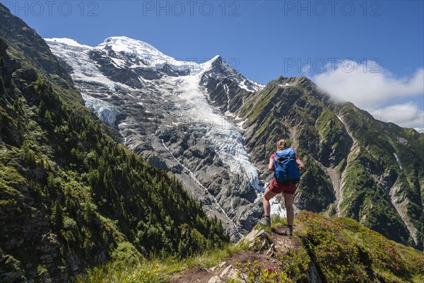 Hiker on hiking trail