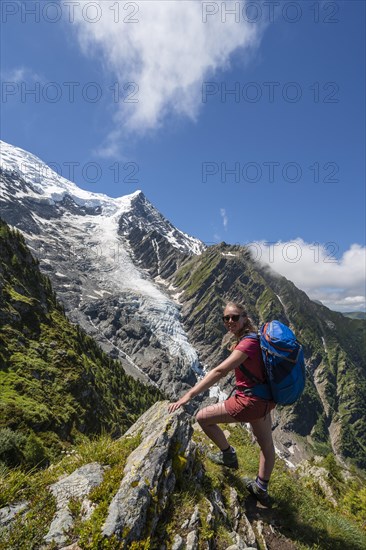 Hiker looking into the camera