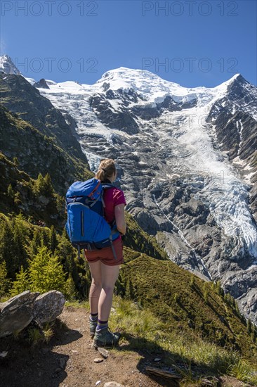 Hiker on hiking trail