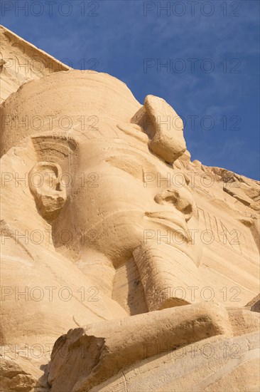 Colossal statue at the great temple of Ramesses II