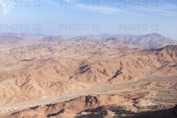 View from the top of Mount Sinai in Egypt