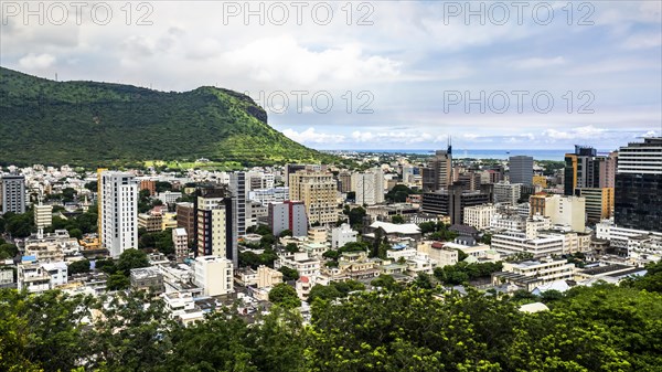 City view from the old town Port Louis